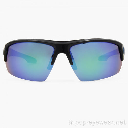 Lunettes de soleil semi-montantes de sport succinct de vente chaude